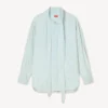 Stone Bleach Chambray Oversized Fiyonklu Gömlek