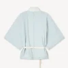 Stone Bleach Chambray Oversized Kimono Gömlek