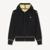 Yün Pamuklu ‘Boke Flower 2.0’ Fermuarlı Kapüşonlu Sweatshirt