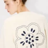 Yünlü ‘Boke Flower’ Nakışlı Hırka