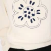 Yünlü ‘Boke Flower’ Nakışlı Kazak